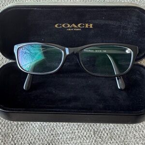 Women’s Black Coach Prescription Eyeglasses HC6158U T 5002 52 16 140 Like New
